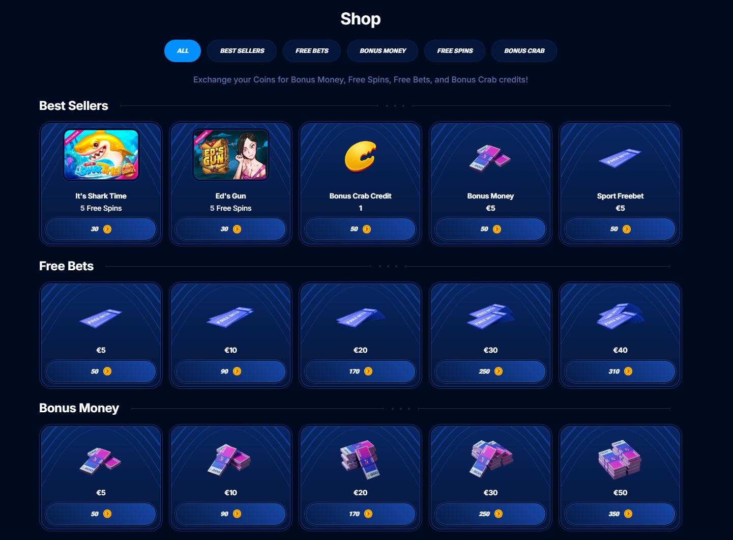 Boomerang Casino bónusbúð